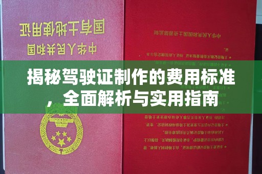 仪征揭秘驾驶证制作的费用标准，全面解析与实用指南