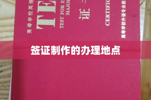 仪征签证制作的办理地点