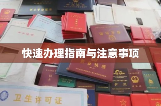 仪征快速办理指南与注意事项